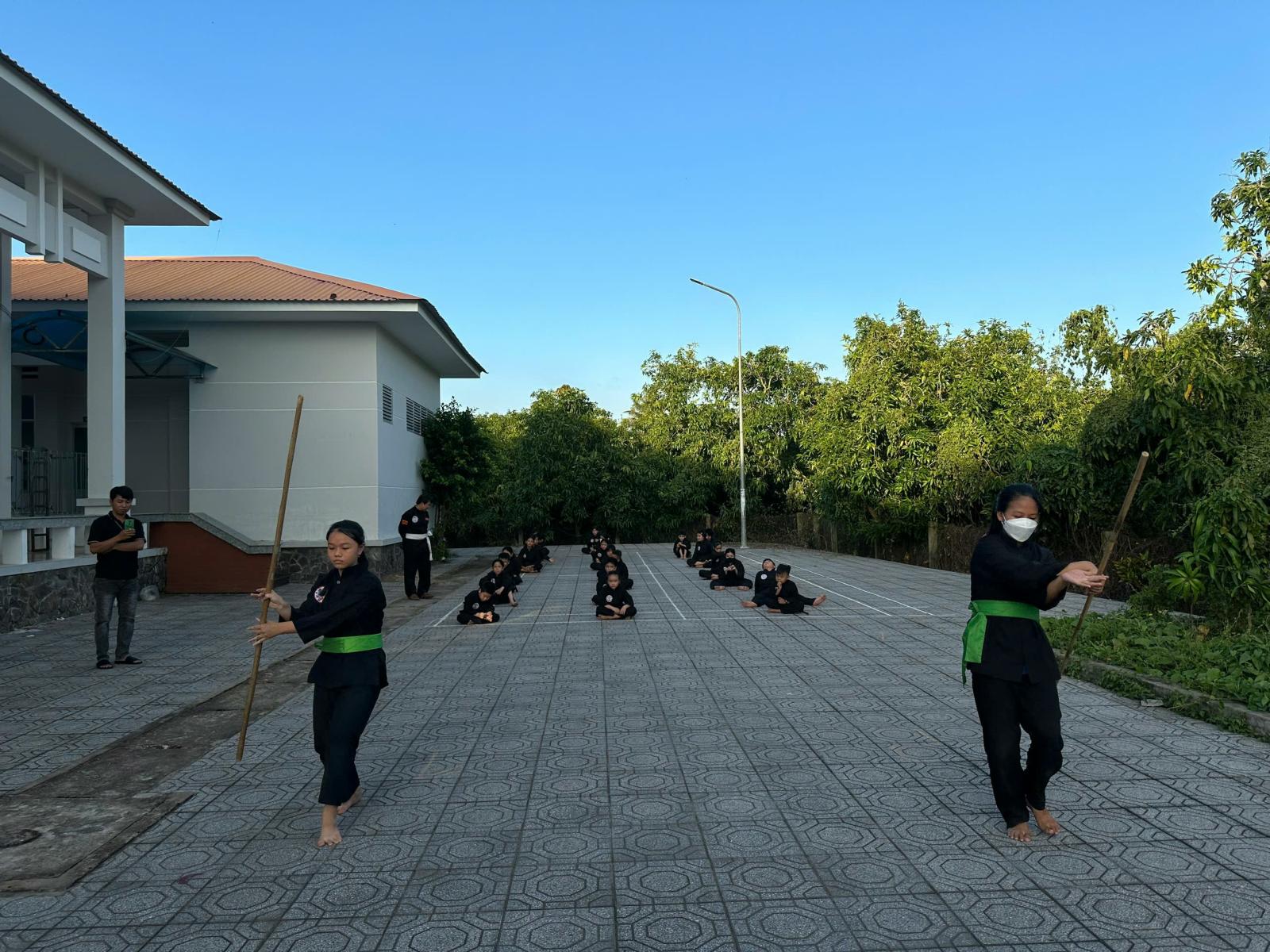 CLB võ cổ truyền xã Tịnh Thới tổ chức kỳ thi thăng đai thăng cấp